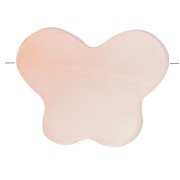 Cuenta mariposa nácar tintado 8x10 mm - Peach x1