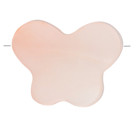 Cuenta mariposa nácar tintado 8x10 mm - Peach x1
