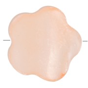 Cuenta flor de nácar tintado de 8 mm - Peach x1