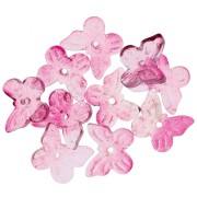 Cuentas mariposa 9.5x11 mm - Fucsia - Dorado jaspeado x10|raw }}