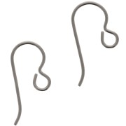 Ganchos 13 mm en Niobium gris x2