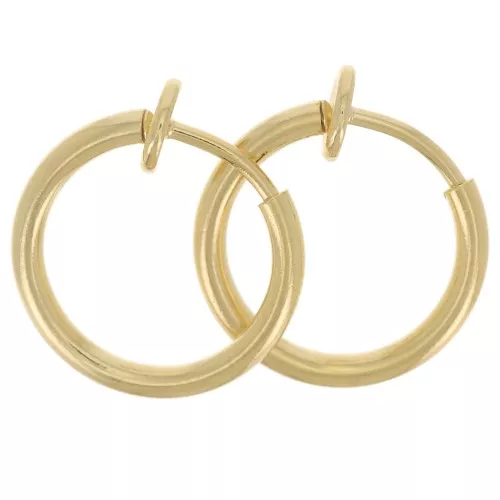 Mini clips criollos - Para orejas no perforadas 13 mm - Dorado x2