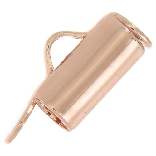 Punta para tejer para cuentas de rocalla Miyuki y Delica 8 mm - Dorado rosa x10