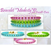 Cuentas de cristal Samos® by Puca® 7x5 mm - La Divine Translúcido Pistacho Mate x10g