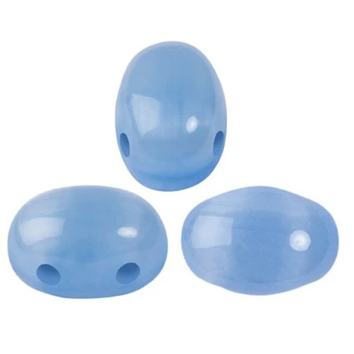 Cuentas de cristal Samos® by Puca® 7x5 mm - Blue Opal x10g