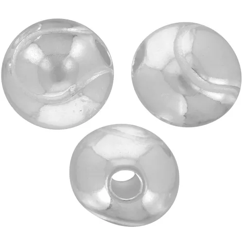 Perla redonda - tennis - 9 mm Plateado x1
