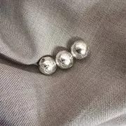 Cuenta redonda - fútbol 9 mm - Plateado x1