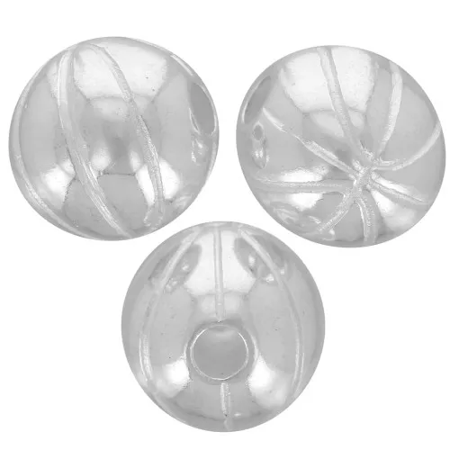 Cuenta redonda - baloncesto 9 mm - Plateado x1
