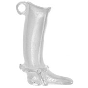 Colgante bota de montar - 22x15 mm - Plateado x1|raw }}