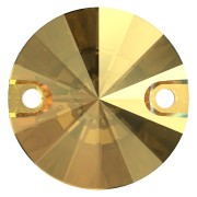 Cabujón - Entrepieza - PureCrystal 3200 12 mm Crystal Metallic Sunshine x1|raw }}