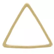 Anillo triangular de montaje y tejido 9x10 mm en latón bruto x1