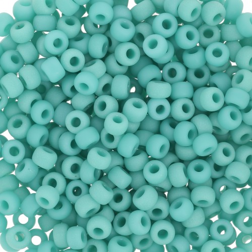 Rocalla Miyuki Duracoat 8/0 412F - Mat Opaque Turquoise Green x8g