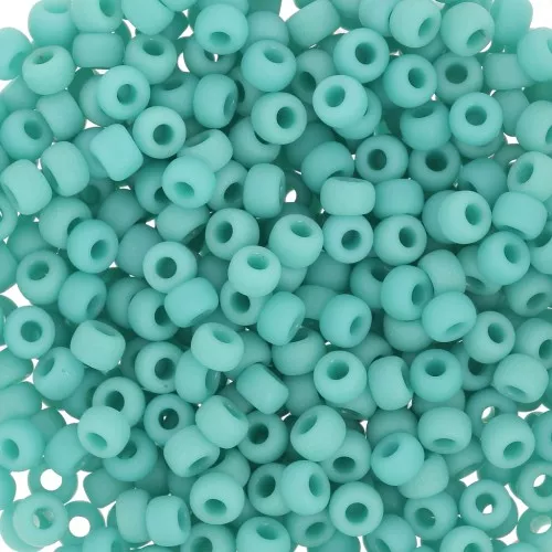 Rocalla Miyuki Duracoat 8/0 412F - Mat Opaque Turquoise Green x8g
