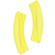 Tubo acrílico transparente 32x8 mm - Amarillo x6