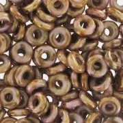 O Bead 4 mm Lila Gold Luster x5g