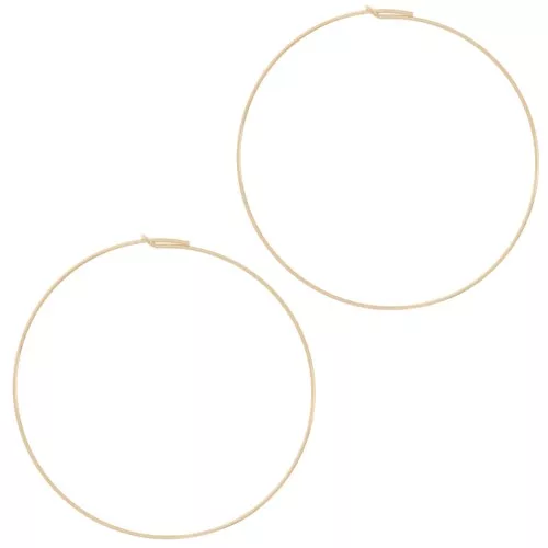 Criollas a decorar 45 mm x 0.7 mm de Gold filled x2