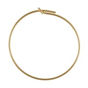 Criollas a decorar 30 mm x 0.7 mm de Gold filled x2