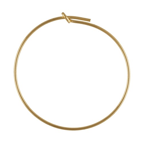 Criollas a decorar 30 mm x 0.7 mm de Gold filled x2