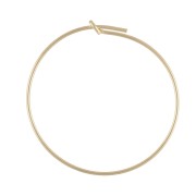 Criollas a decorar 25 mm x 0.7 mm de Gold filled x2