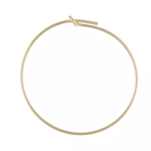 Criollas a decorar 25 mm x 0.7 mm de Gold filled x2