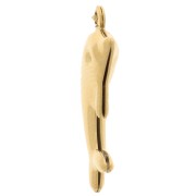 Colgante delfín 18x12 mm - Acero inoxidable 304L - Dorado x1