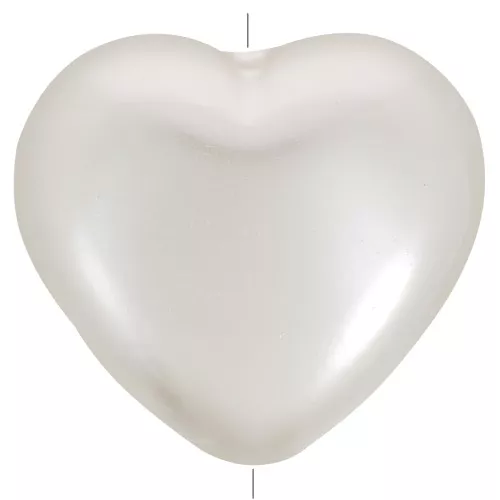 Perla corazón 24x27 mm imitación perla de agua dulce - Perla crema x1
