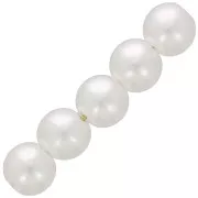 Cuentas redondas 6 mm imitación perla de agua dulce - Blanco nacarado x60