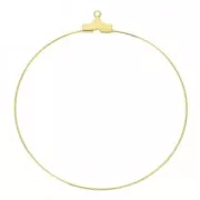 Criollas 50 mm Dorado con oro fino x2