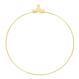 Criollas 50 mm Dorado con oro fino x2