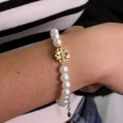 Perlas redondas 8 mm imitación perla de agua dulce - Blanco nacarado x50