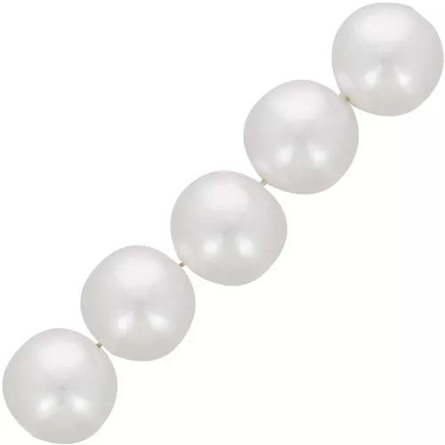 Cuentas redondas 18 mm imitación perla de agua dulce - Blanco nacarado x10