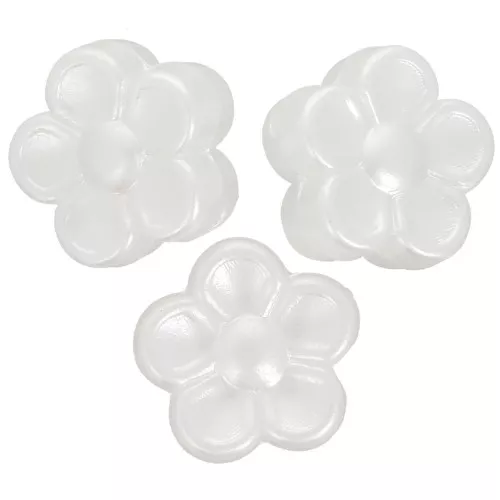Cuentas flor 8 mm - imitación perla de agua dulce - Perla crema x30