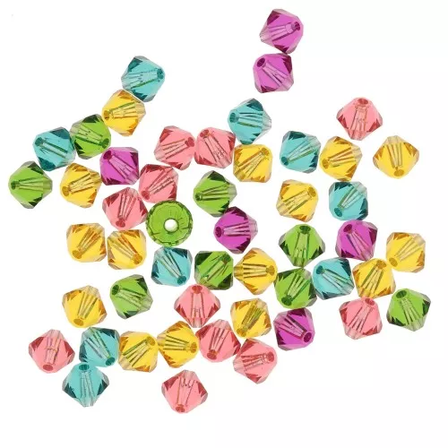 Mix de Tupis de cristal PureCrystal 5328 de 4 mm Flamingo x50