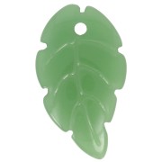 Colgante hoja de vidrio 18x10 mm - Verde x1|raw }}