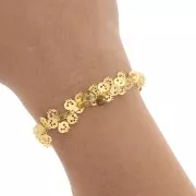 Cadena calavera 7 mm dorado x 25cm