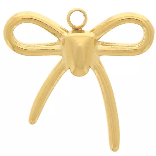 Colgante nudo 16x17 mm acero inoxidable 304L - Dorado x1