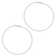 Criollas a decorar 25 mm x 0.7 mm de Plata 925 x2