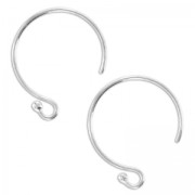 Ganchos rondodos 13mm de Plata 925 x2|raw }}