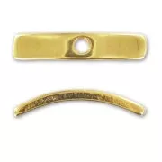 Separadores arqueado 19 mm Dorado con oro fin x4