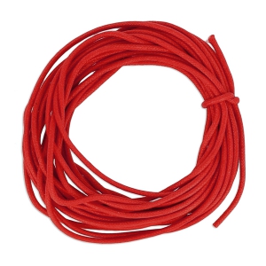 Hilo algodón encerado 2 mm Rojo x5 m