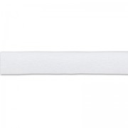 Cordón cuero reconstituido plano doble 3 mm Blanco x1m