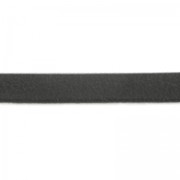 Cordón cuero reconstituido plano doble 3 mm Dark Grey x1m|raw }}