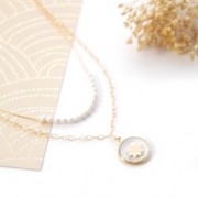 Elemento de corazón de 5 mm para pegar - Gold filled (Gold filled (Oro laminado)) x1