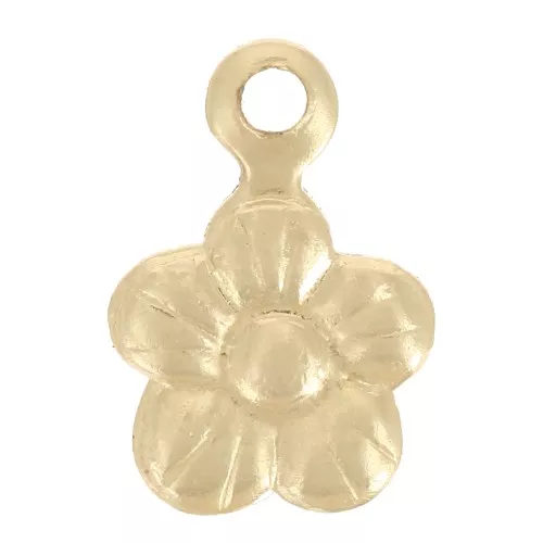 Mini flor 6 mm - Gold filled (Gold filled (Oro laminado)) x1