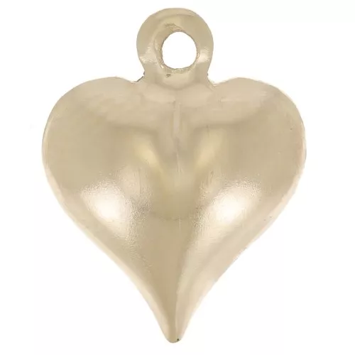 Colgante de corazón abombado de 13x10 mm - Gold filled (oro laminado) x1