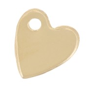 Dije Corazón 7x6,5 mm - Gold filled (Oro laminado) x1|raw }}
