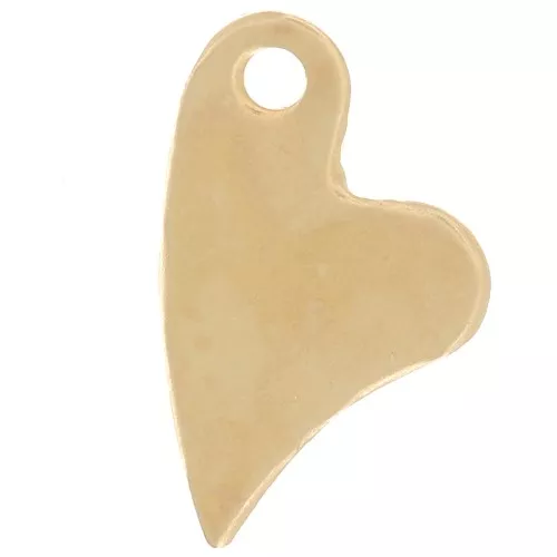 Dije Corazón 11x7 mm - Gold filled (Oro laminado) x1