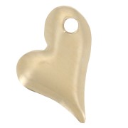 Dije corazón abombado 10x7 mm - agujero derecho - Gold filled (oro laminado) x1|raw }}