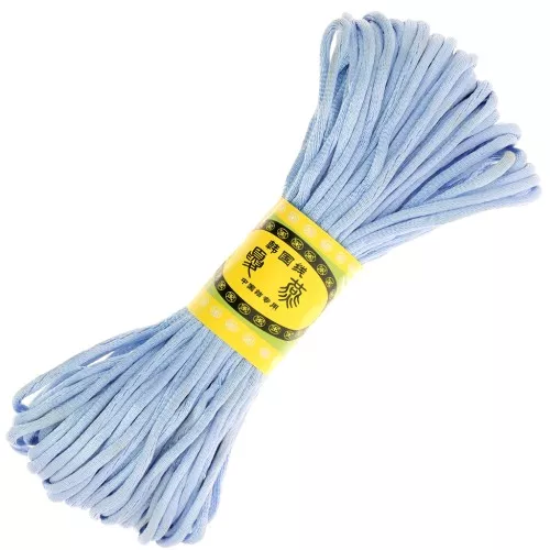 Cordón de cola de rata de poliéster 2 mm - Azul claro x20m
