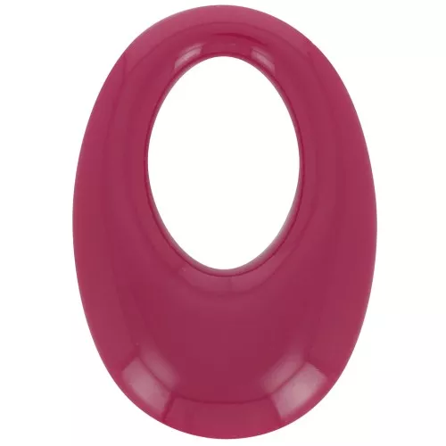 Colgante ovalado calado de resina opaca33x23 mm - Burdeos x1